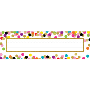 Confetti Name Plates, Pack of 36
