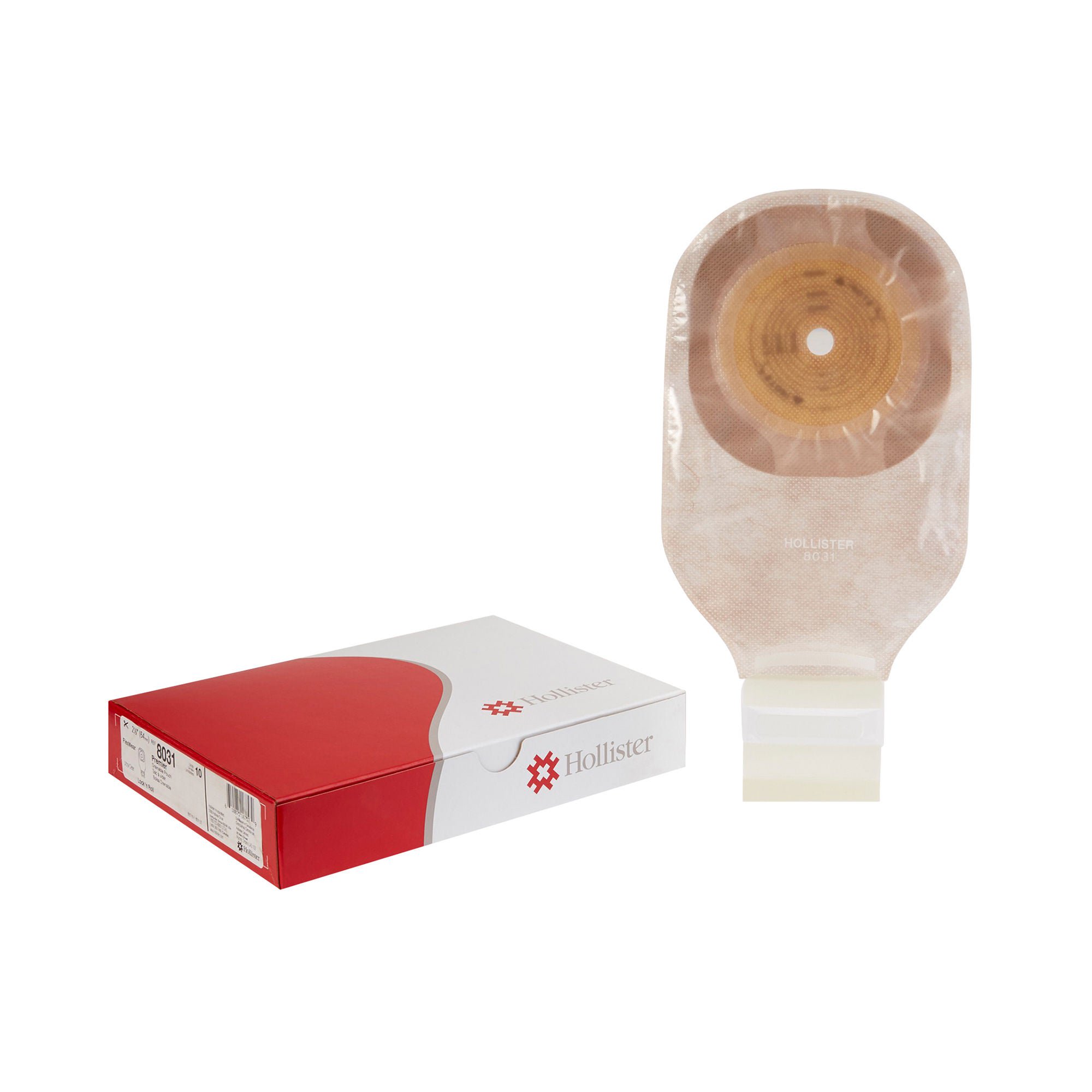 Premier™ 8031 One-Piece Ultra-Clear Ostomy Pouch, Cut to Fit Stomas up to 64 mm