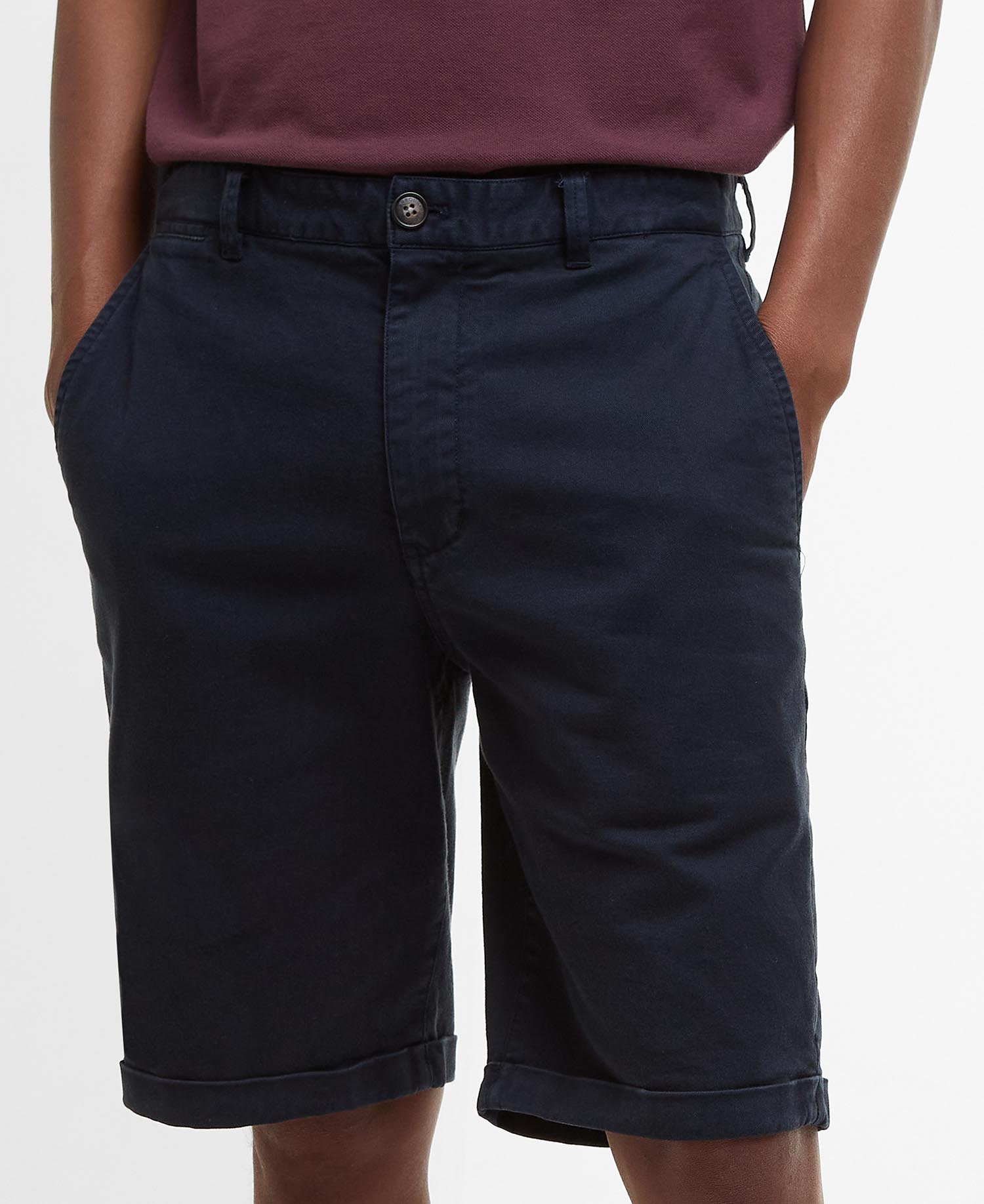 Shorts chino in twill lavato image number 3