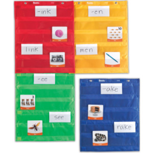 Magnetic Pocket Chart Squares, Pack of 4