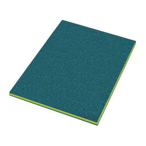 Hillyard, Trident SmartScrub™ Clean and Shine, Blue/Yellow, 12"x18" Rectangle Floor Pad