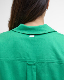 Cecile Relaxed Tunic Shirt Kelly Green