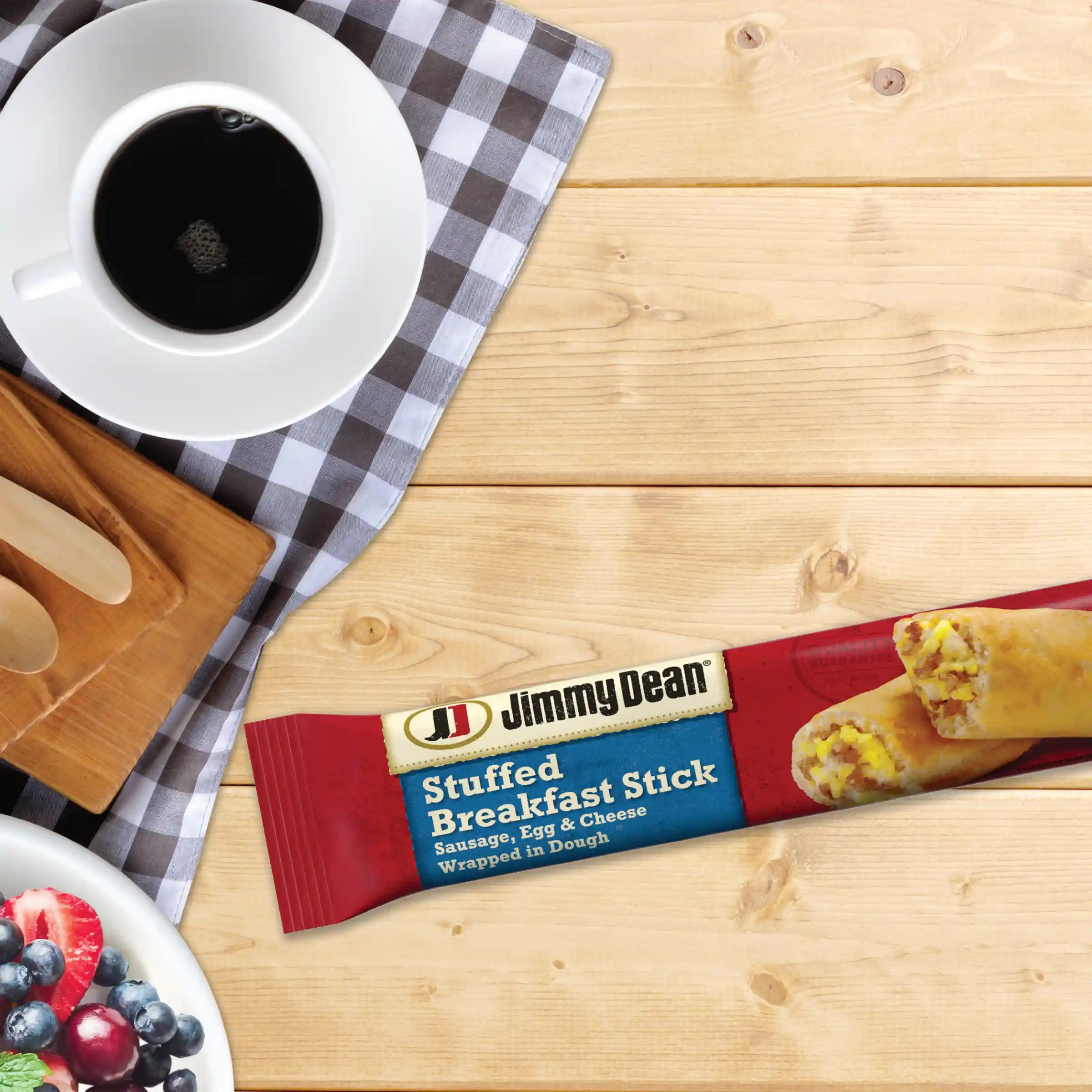 Jimmy Dean Stuffed Breakfast Stick, Sausage, Frozen, 1 Count  https://images.salsify.com/image/upload/s--n2qyqbFD--/q_25/hcp8xikervolxo0mpvoq.webp