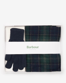 Set regalo sciarpa e guanti Tartan 
