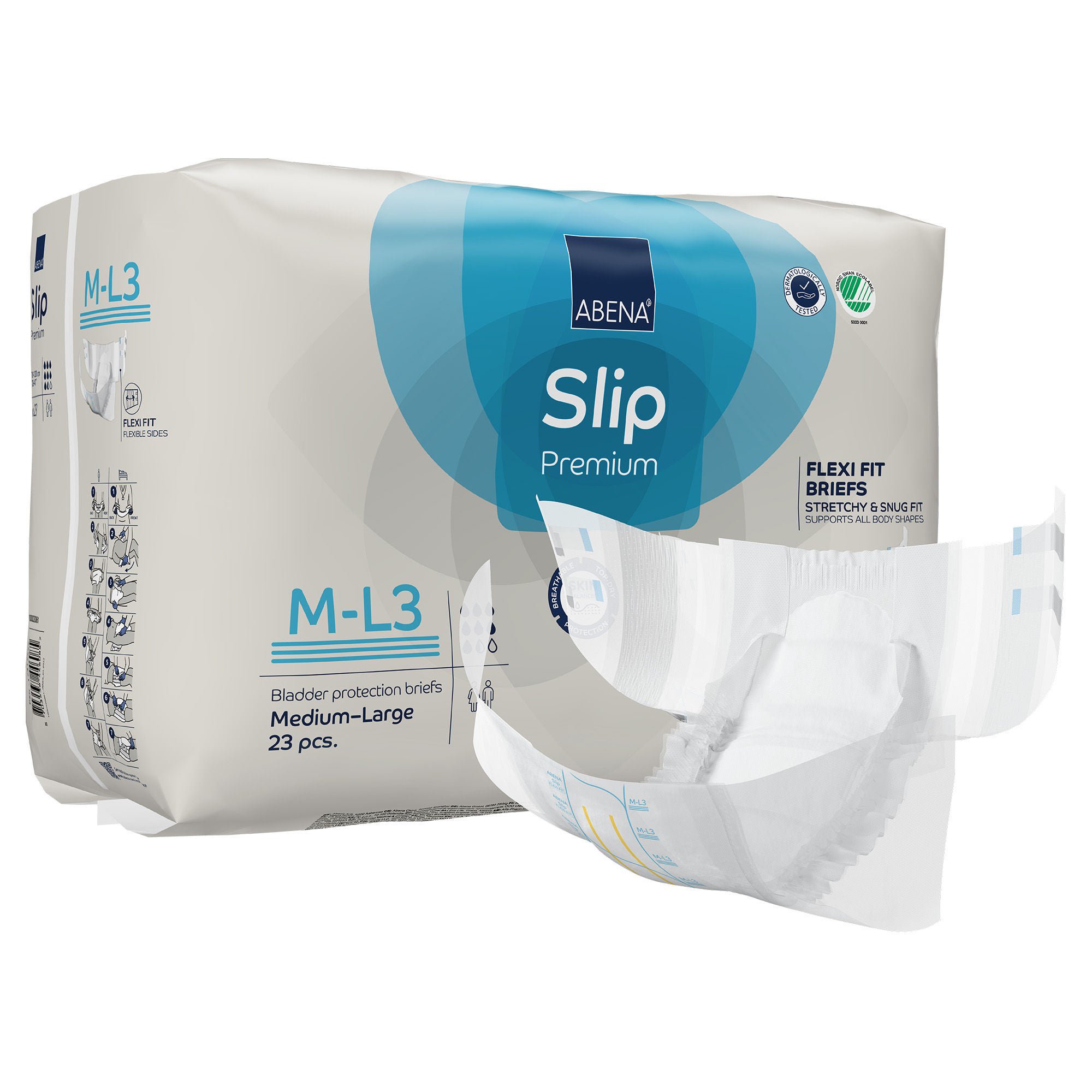 Abena® Slip Premium Flexi Fit Incontinence Briefs, M-L3