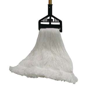 Hillyard, Reflections Nylon Looped-End Finish Mop Head with 1.25" Headband, Large, White