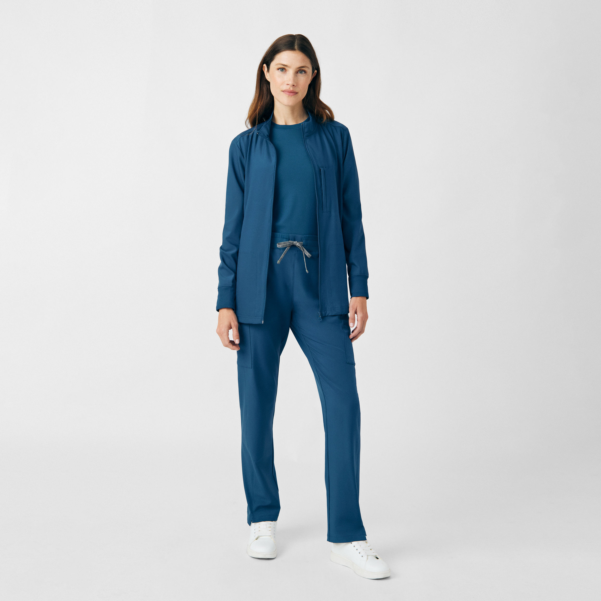 Landau Forward Women&#8216;s 3-Pocket Scrub Jacket-Landau