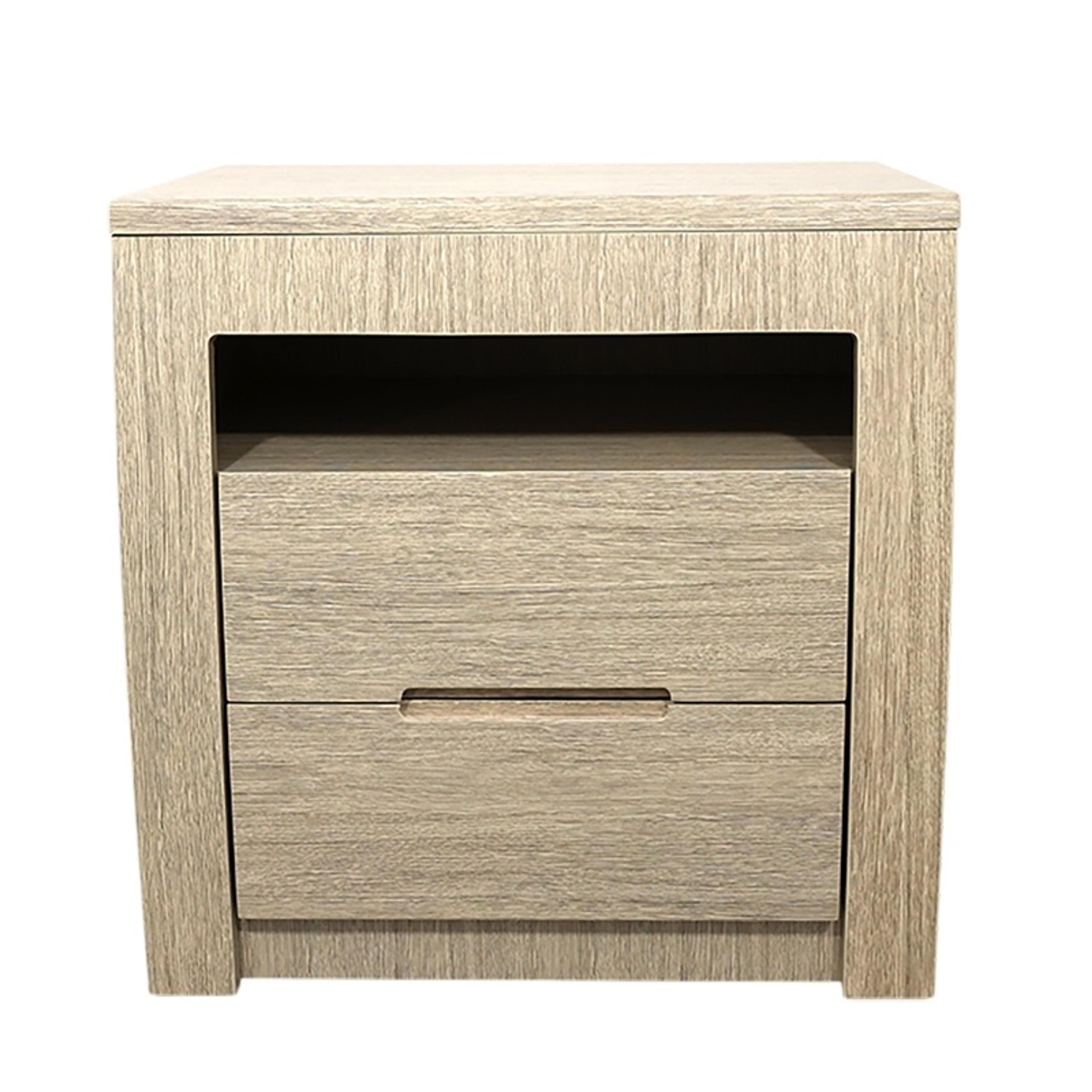 Product image of the  Skyline Bedside Table (2 Drawer), Sand from Forty Winks