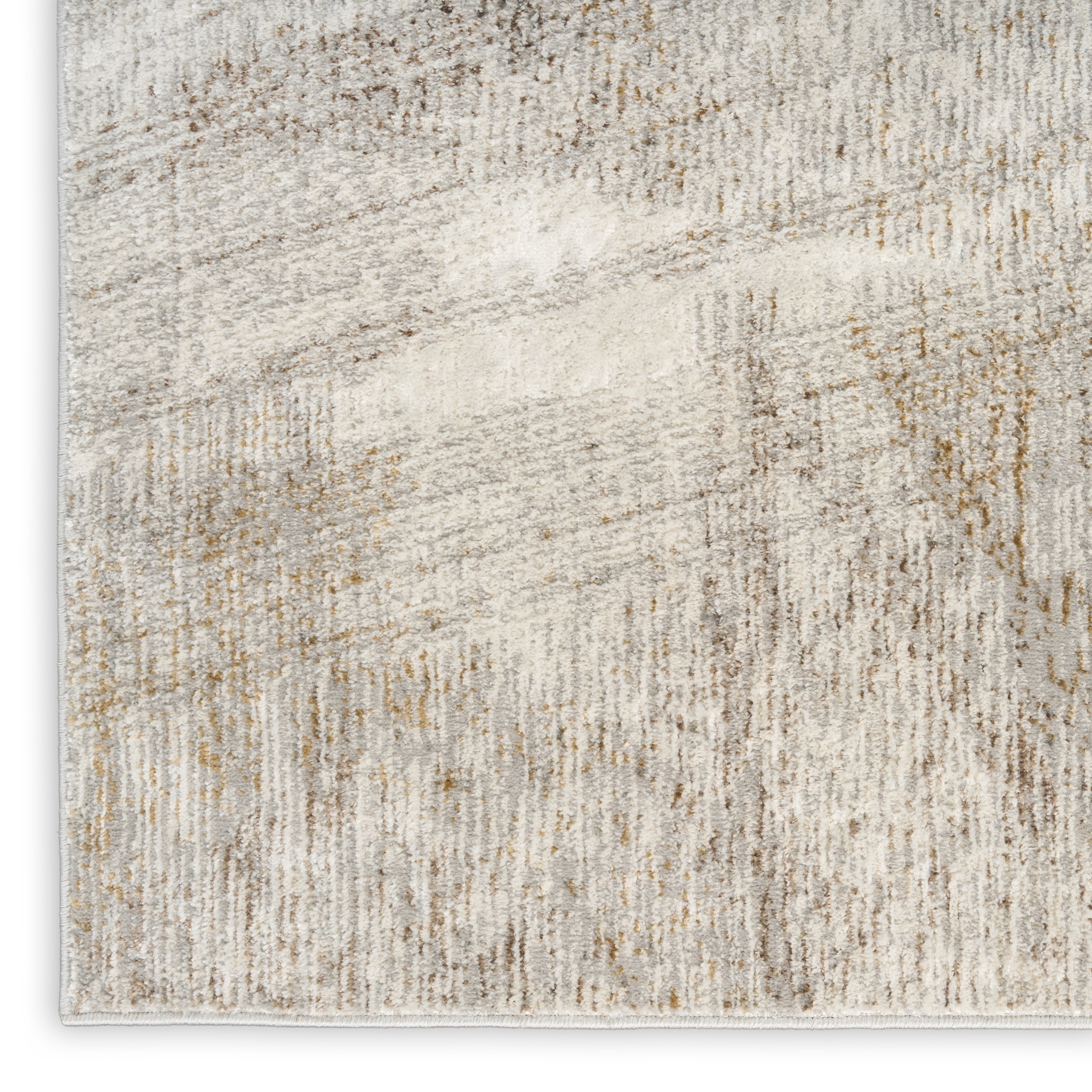 Calvin Klein CK073 Compass 5'3" x 7'3" Ivory Multicolor Modern Indoor Rug