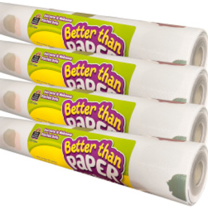 Better Than Paper Bulletin Board Roll, Everyone is Welcome Painted Dots, 4-Pack