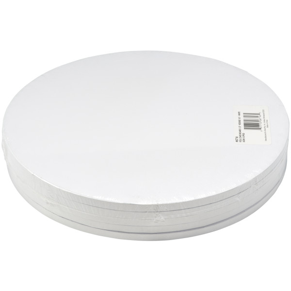 16" Round White Foil Cake Board