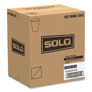 Solo, Single Sided Poly Paper Hot Cups, 10 oz, Mistique Design