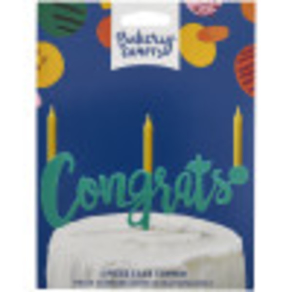 Congrats Assortment Plastic Candle Holder