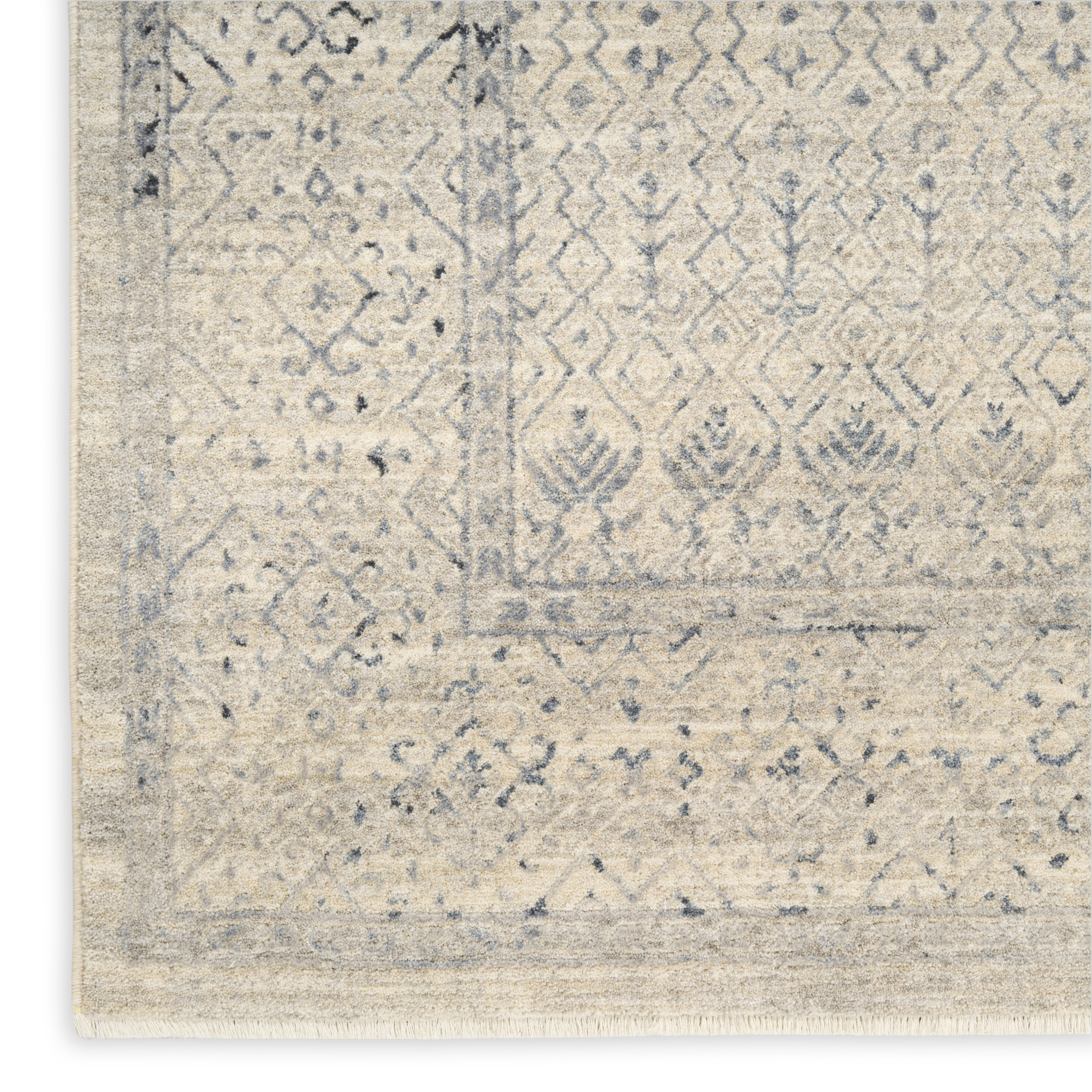 Nourison Sultana 7'10" x 10'2" Ivory Blue Vintage Indoor Rug