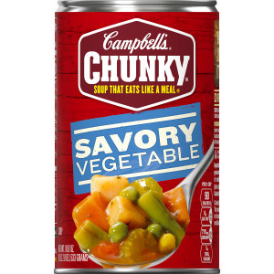 Campbell’s® Chunky® Soup, Savory Vegetable Soup, 18.8 Oz Can (Case of 12)