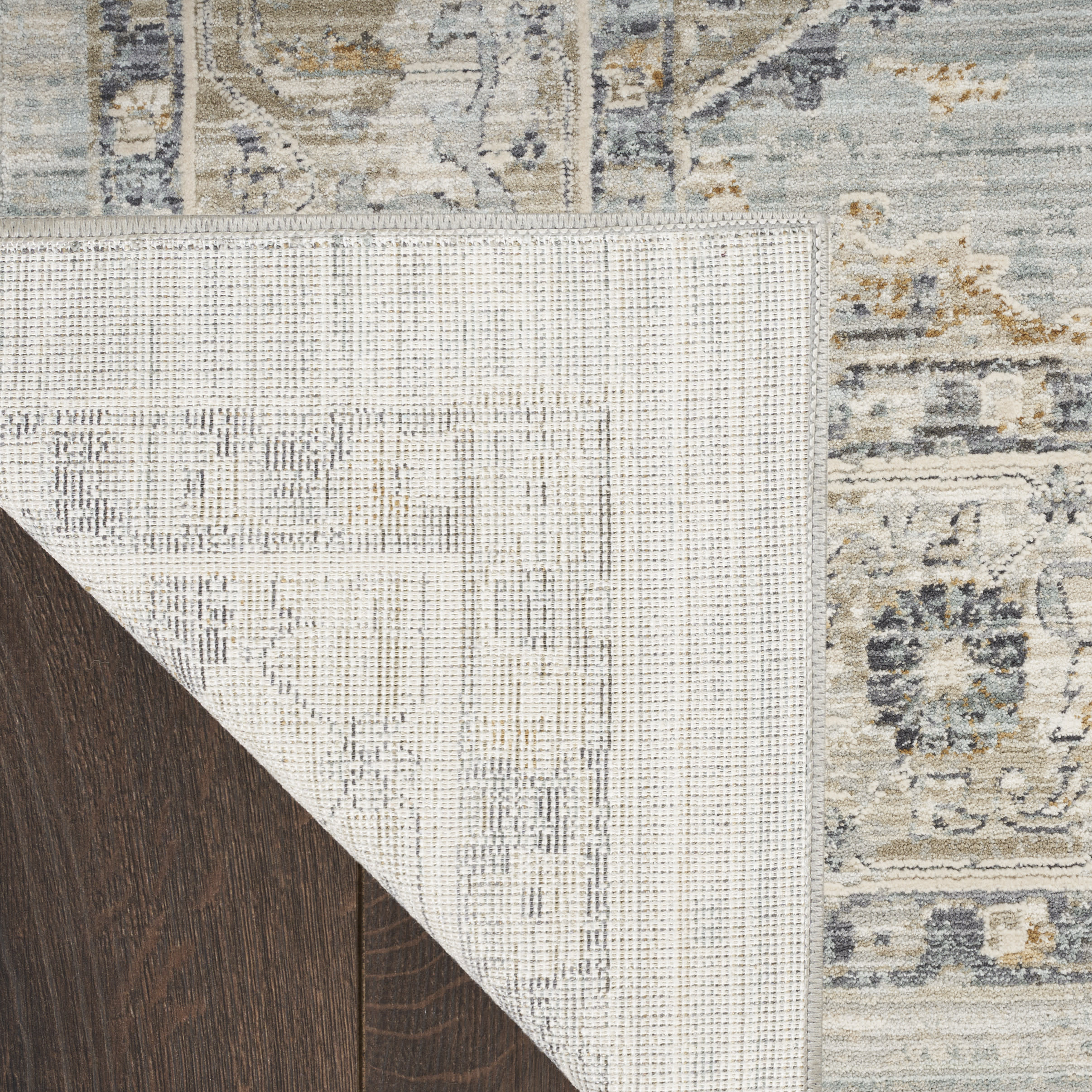Nourison Lynx 2'3" x 10' Light Blue Vintage Indoor Rug