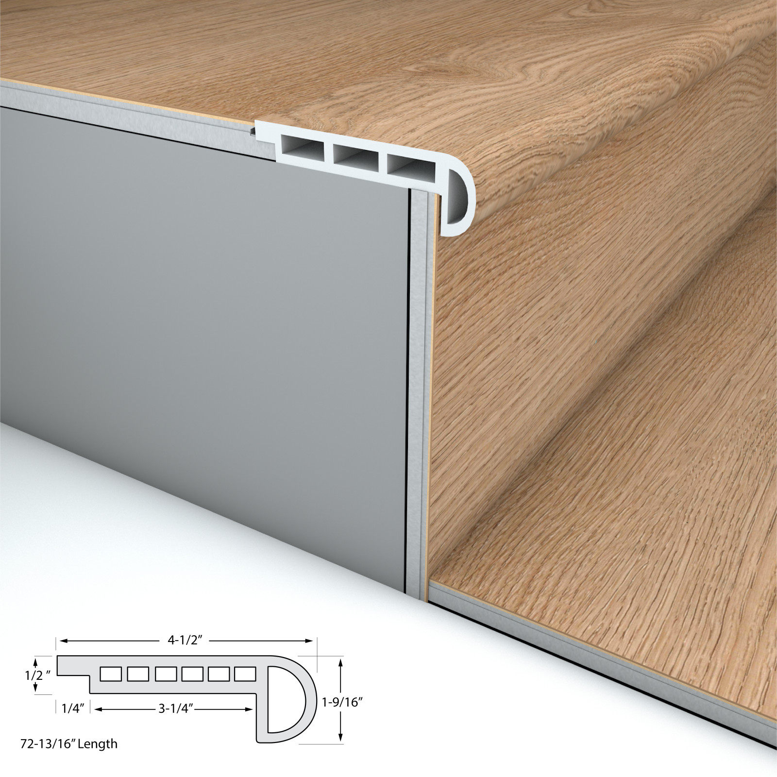 Belmont Bluffs Cali Vinyl Stair Nosing Flush view 3