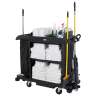 Rubbermaid Commercial, Housekeeping Cart, Compact Size, Black