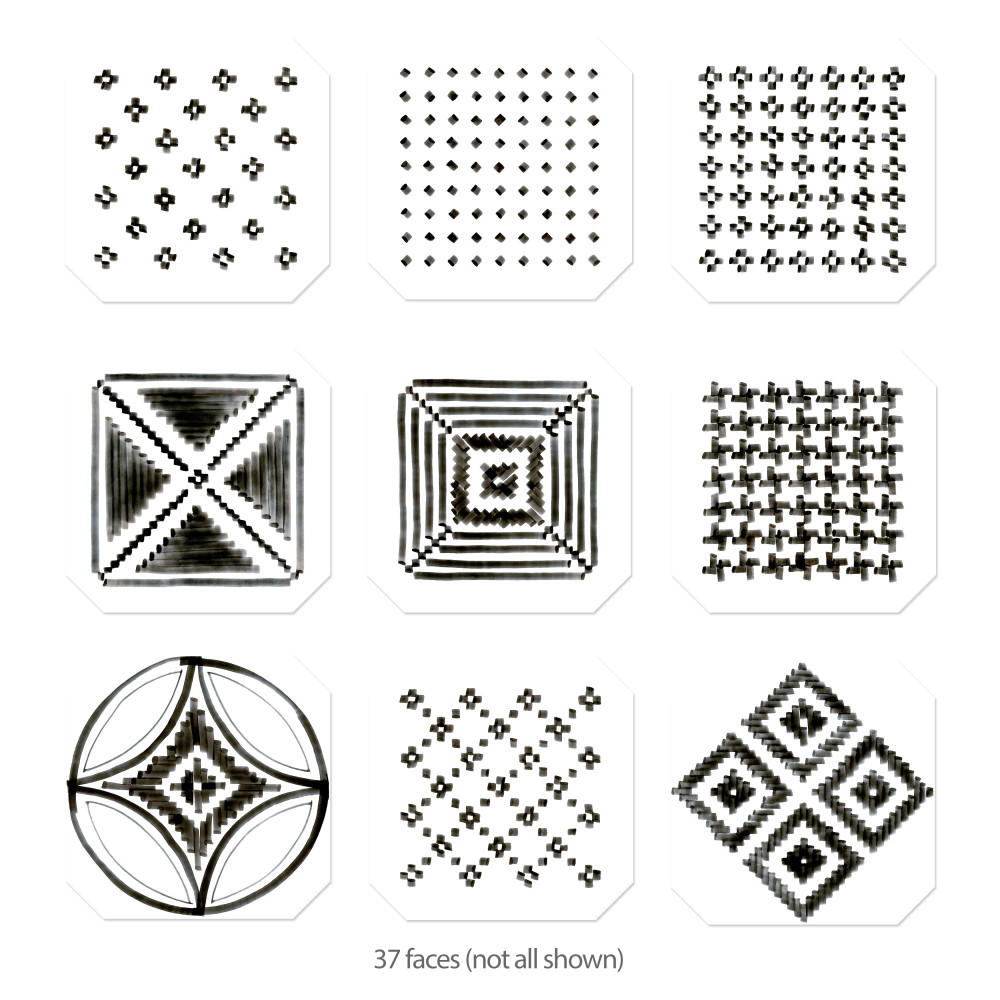 Vaudeville Octagon Deco Sombra 7-7/8 in. x 7-7/8 in. Porcelain Floor and Wall Tile