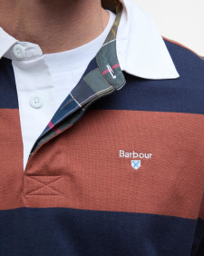 Broome Rugby Shirt Navy/Rust