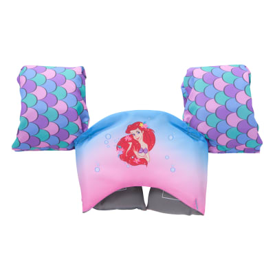 SwimWays The Little Mermaid Ariel Swim Trainer, US Coast Guard Approved Life Vest Kids Swim Vest, Arm Floaties & Life Jackets for Kids 33-55 lbs.