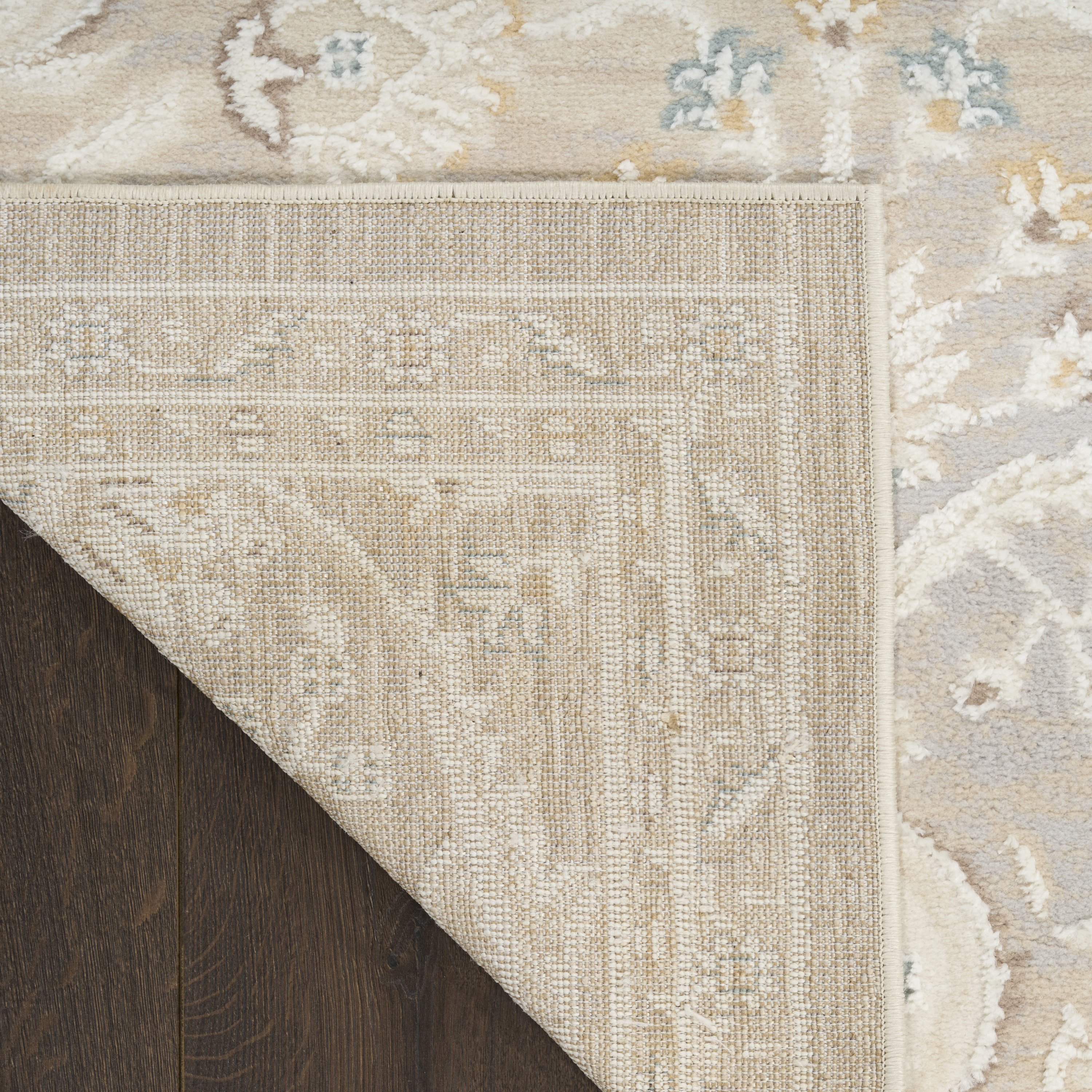 Nourison Isla 5'3" x 7' Light Grey Vintage Indoor Rug