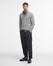 Essential Elbow Patch Jumper Stone
