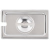 Fourth-size Super Pan V® slotted stainless steel cover