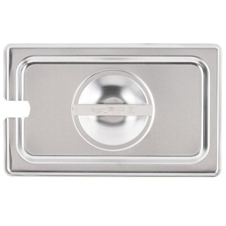 Fourth-size Super Pan V® slotted stainless steel cover