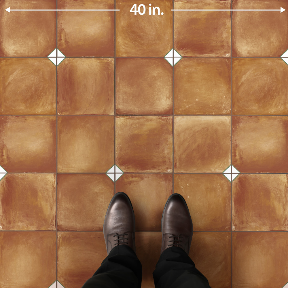 Sentier des Ocres Coin Green 7-7/8 in. x 7-7/8 in. Porcelain Floor and Wall Tile