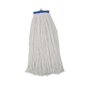 Boardwalk, Lie-Flat Rayon Cut-End Wet Mop Head with 1" Headband, 24 oz, White
