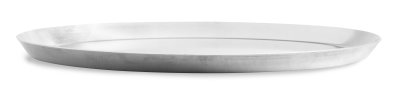 12-inch solid press-cut pizza pan in natural finish