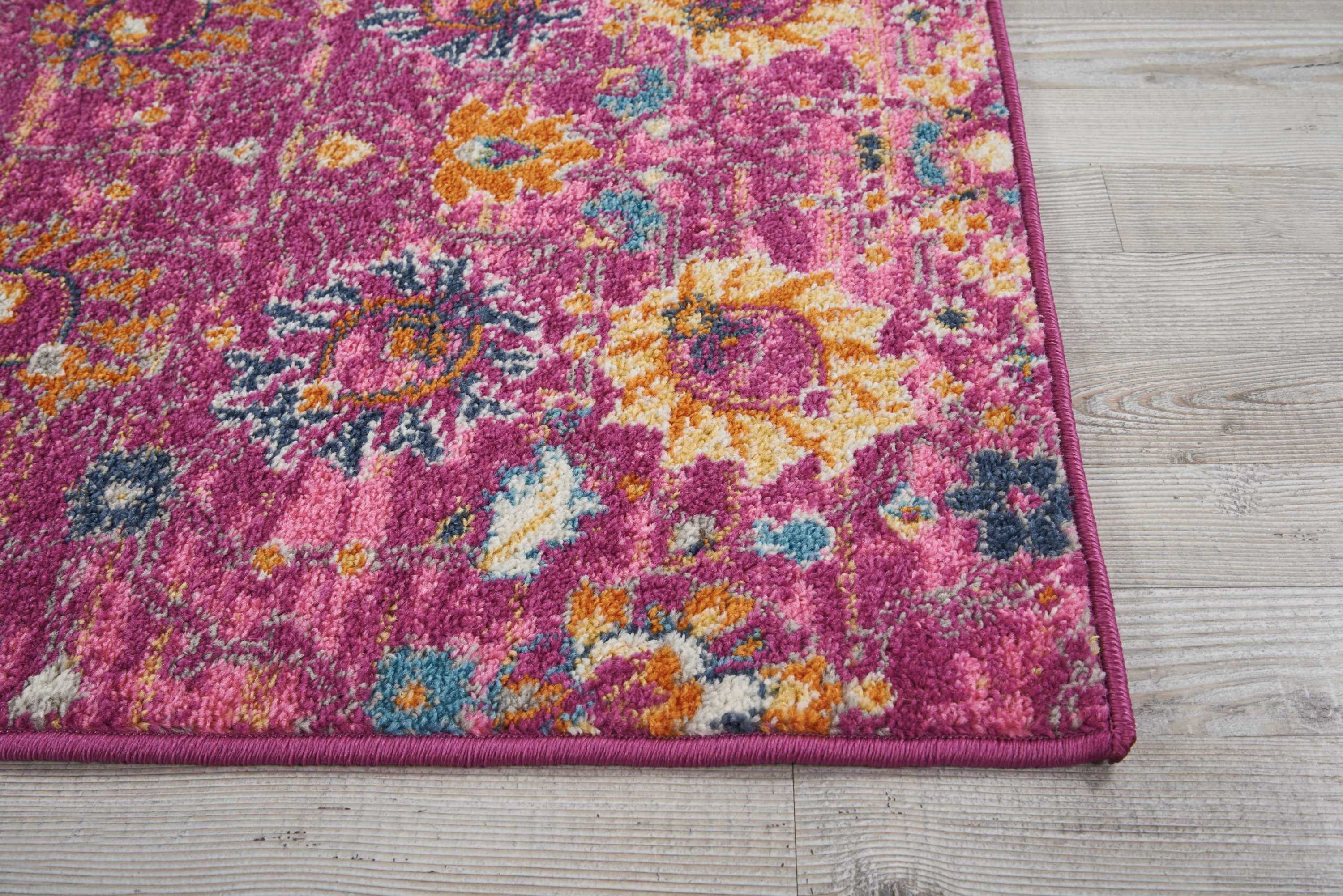 Nourison Passion 2'2" x 7'6" Fuchsia Bohemian Indoor Rug