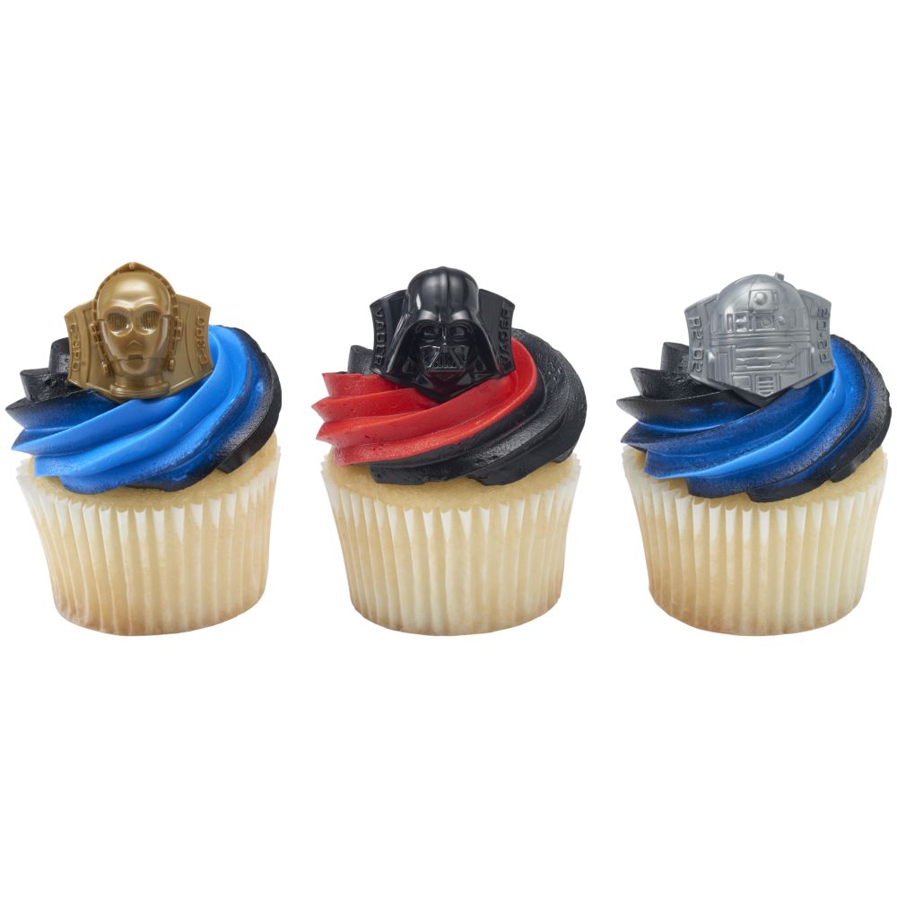 Image Cake STAR WARS™ Darth Vader™, R2-D2™, C-3PO™