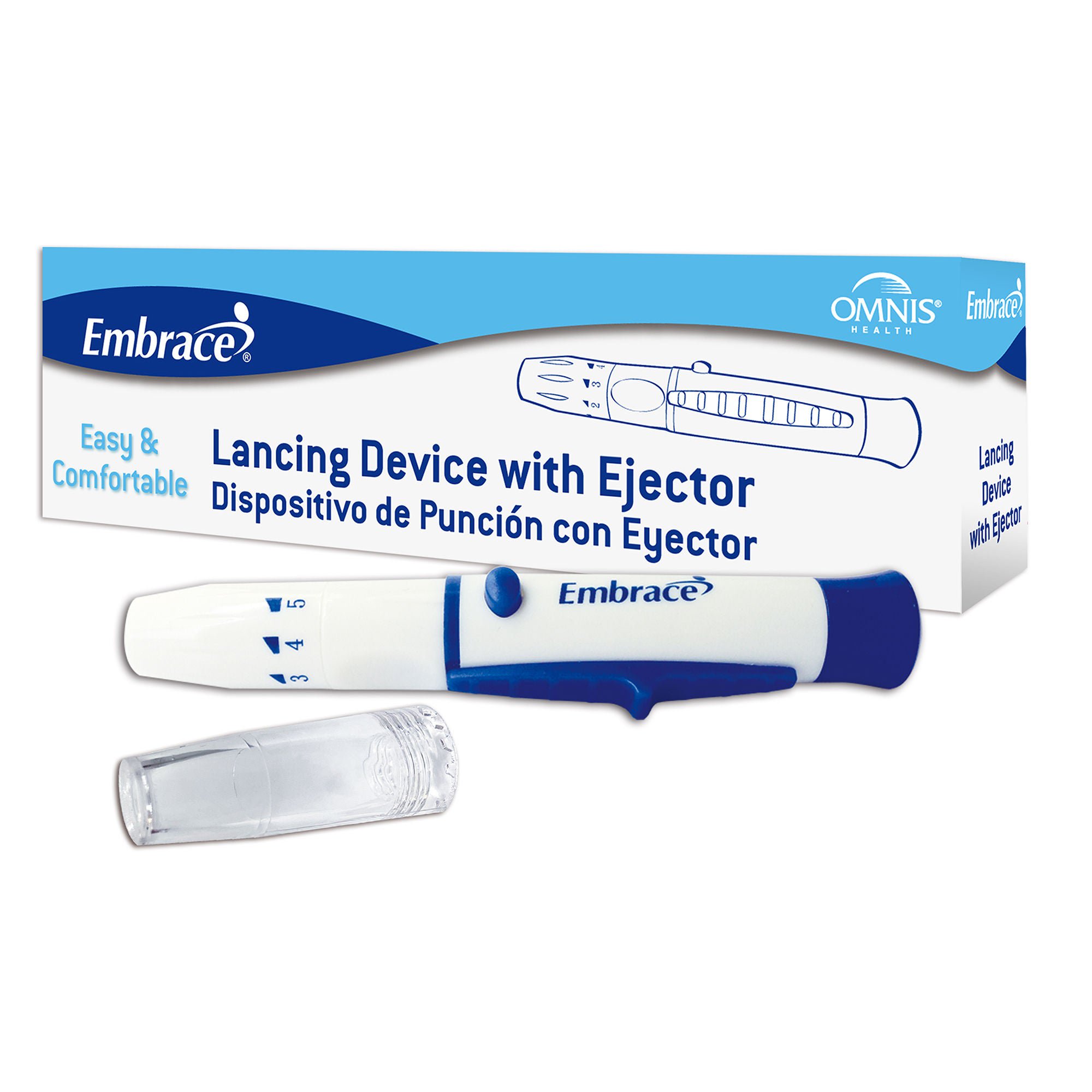 Embrace® Lancing Device with Ejector