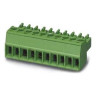 MC Series PCB Terminal Block Polyamide 8A 160V 7-Position 1-Level 16 to 28 AWG Green 16.1 L x 11.1 H x 27.46 W mm