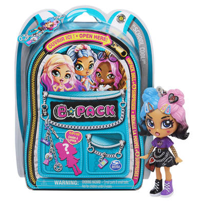B Pack, Poupée à collectionner de 8,9 cm avec 9 surprises, série 1 (plusieurs modèles disponibles), jouets pour filles à partir de 5 ans