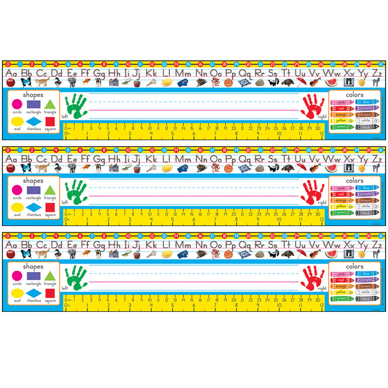 Zaner-Bloser Desk Toppers® Reference Name Plates, PreK-1, 36 Per Pack, 3 Packs