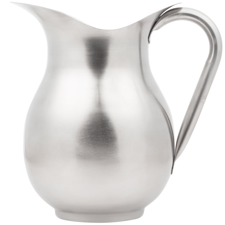 3-quart stainless steel water pitcher in brushed-satin finish