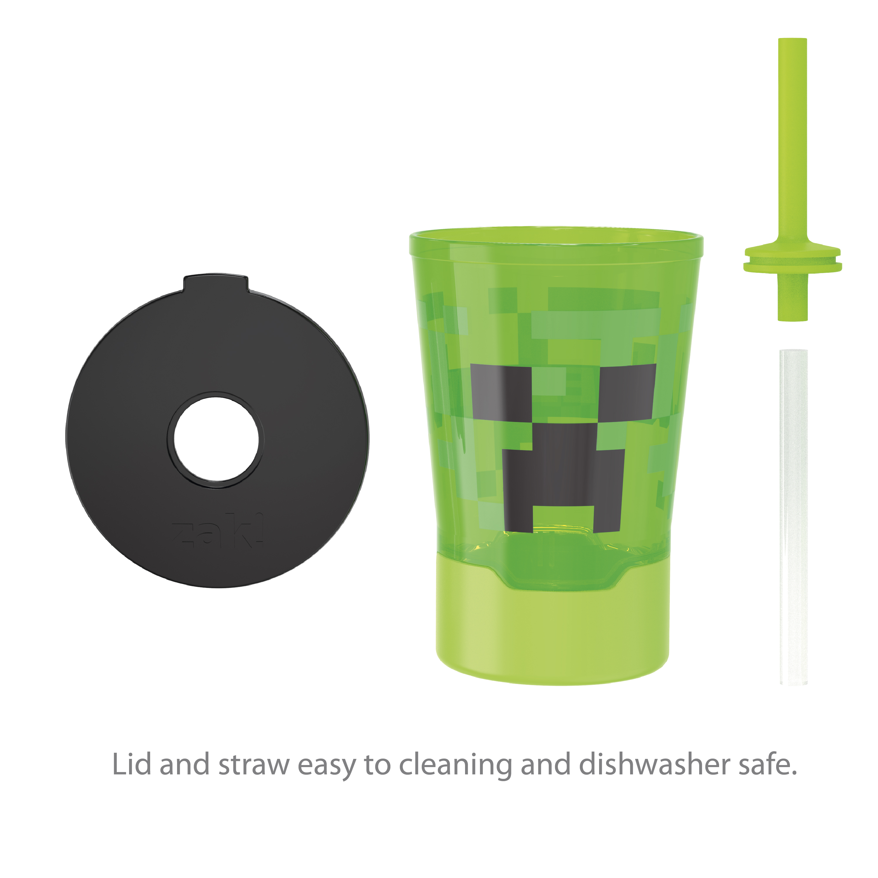 Minecraft 16 ounce Mighty Mug Tumbler with Straw, Creeper slideshow image 7 Minecraft 16 ounce Mighty Mug Tumbler with Straw, Creeper slideshow image 7