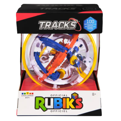 Rubik’s Cube, Rubik’s Tracks 100 3D Gravity Maze & 3D Puzzle Game with 100 Obstacles, Problem-Solving Challenging Brain Teaser Fidget Toy, for Ages 8+