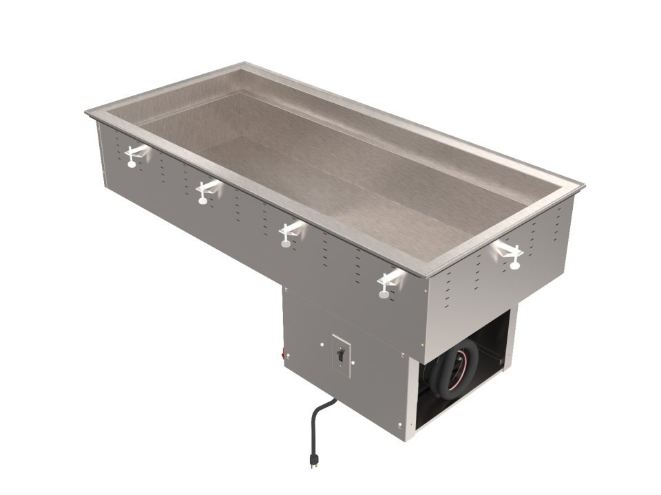 120 Volt Four-pan NSF7 Refrigerated Cold Pan