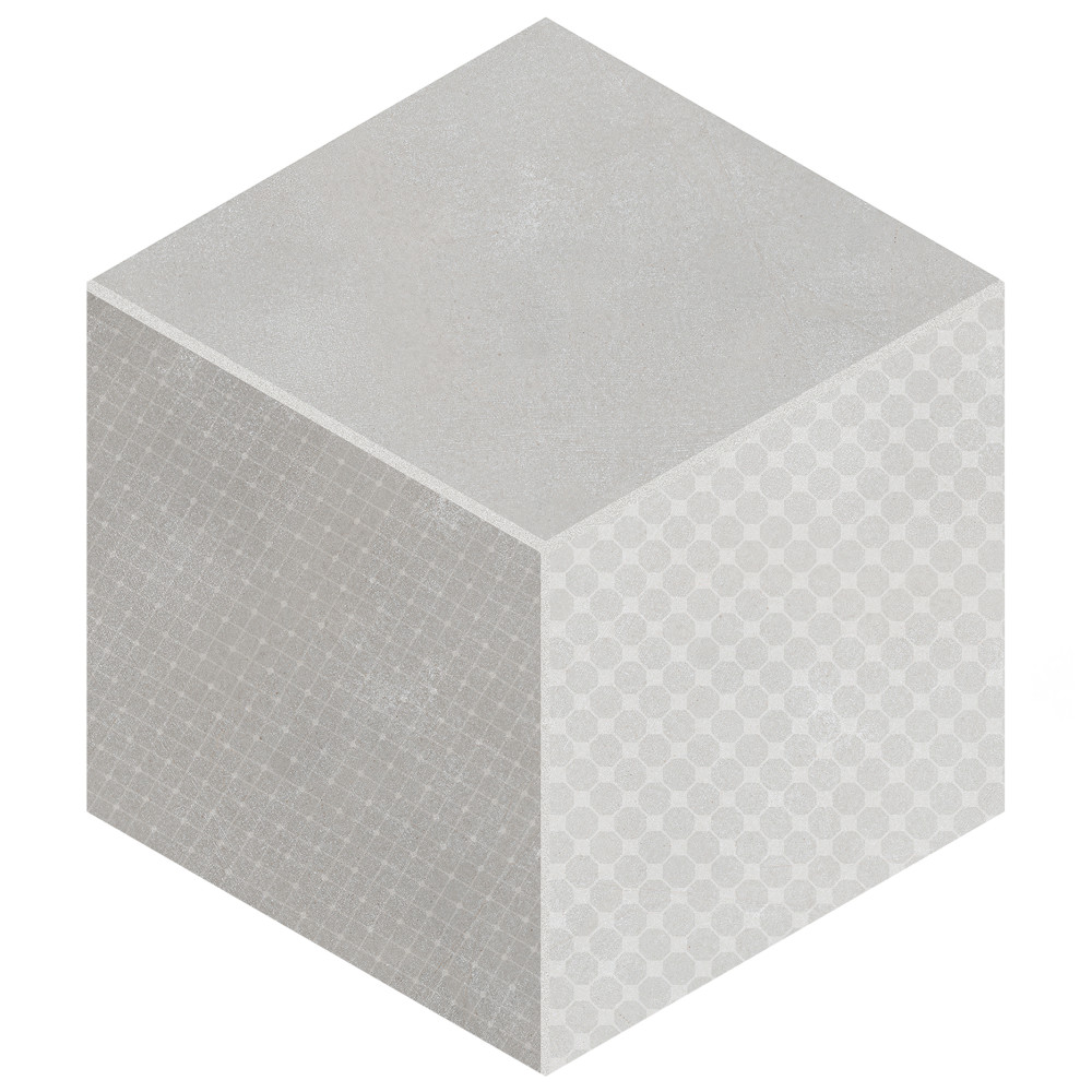 Panama Hex Diamond Deco 8-5/8 in. x 9-7/8 in. Porcelain Floor and Wall Tile