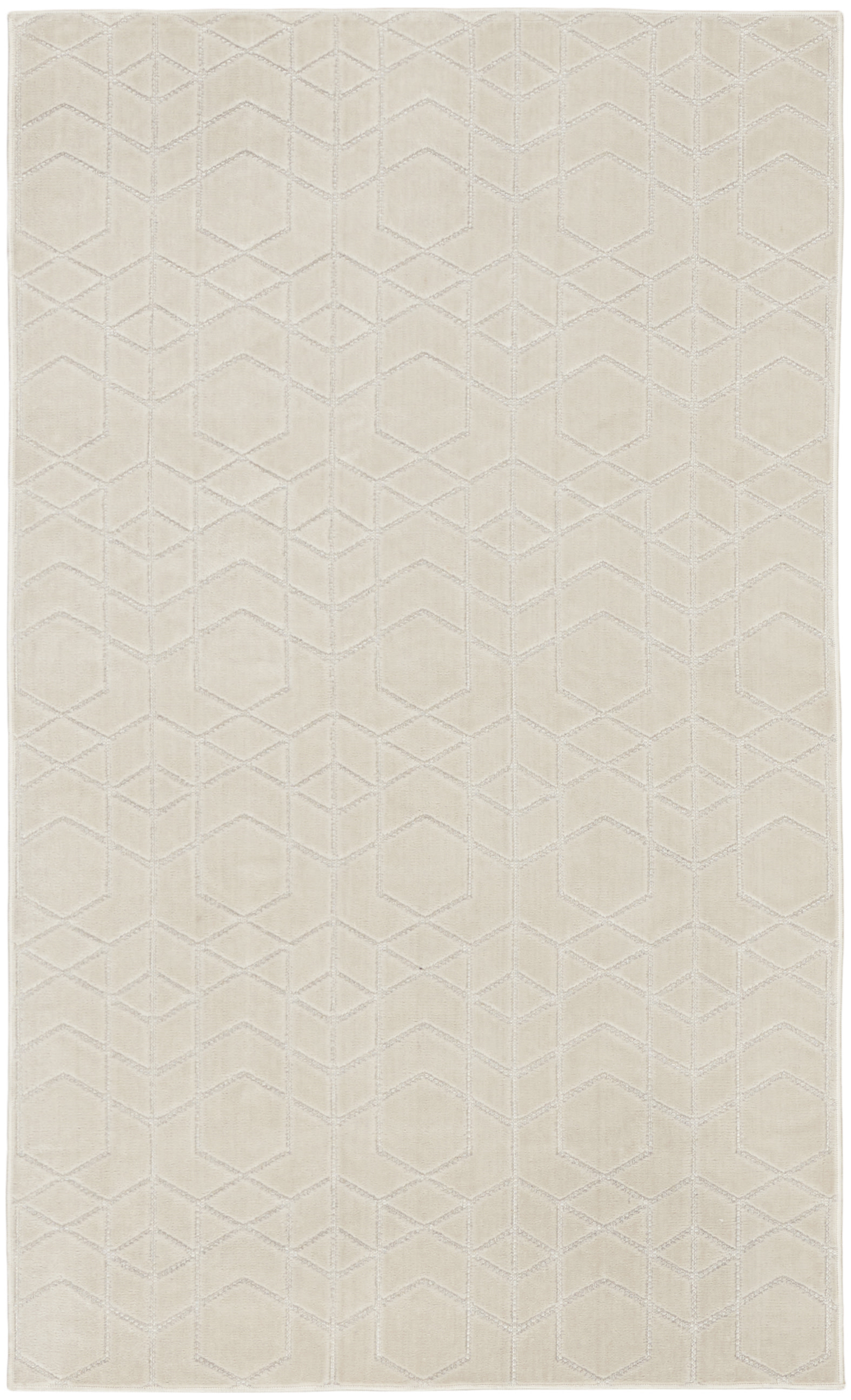 Nourison Washable Charm 2' x 3' Ivory Modern Indoor Rug
