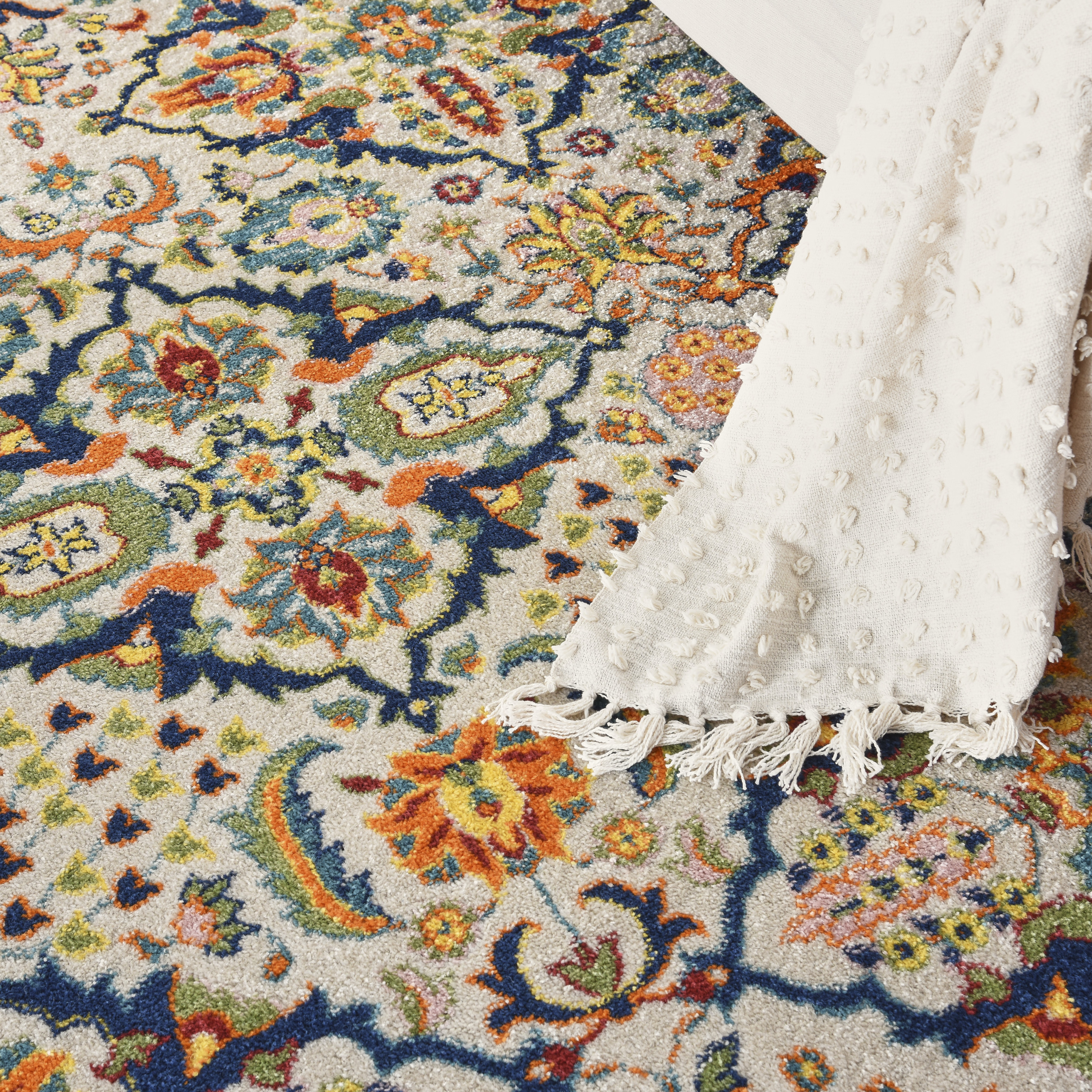 Nourison Allur 7' x 10' Ivory Multicolor Bohemian Indoor Rug