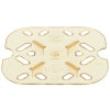 Sixth-size Super Pan® high-temperature plastic false bottom in amber