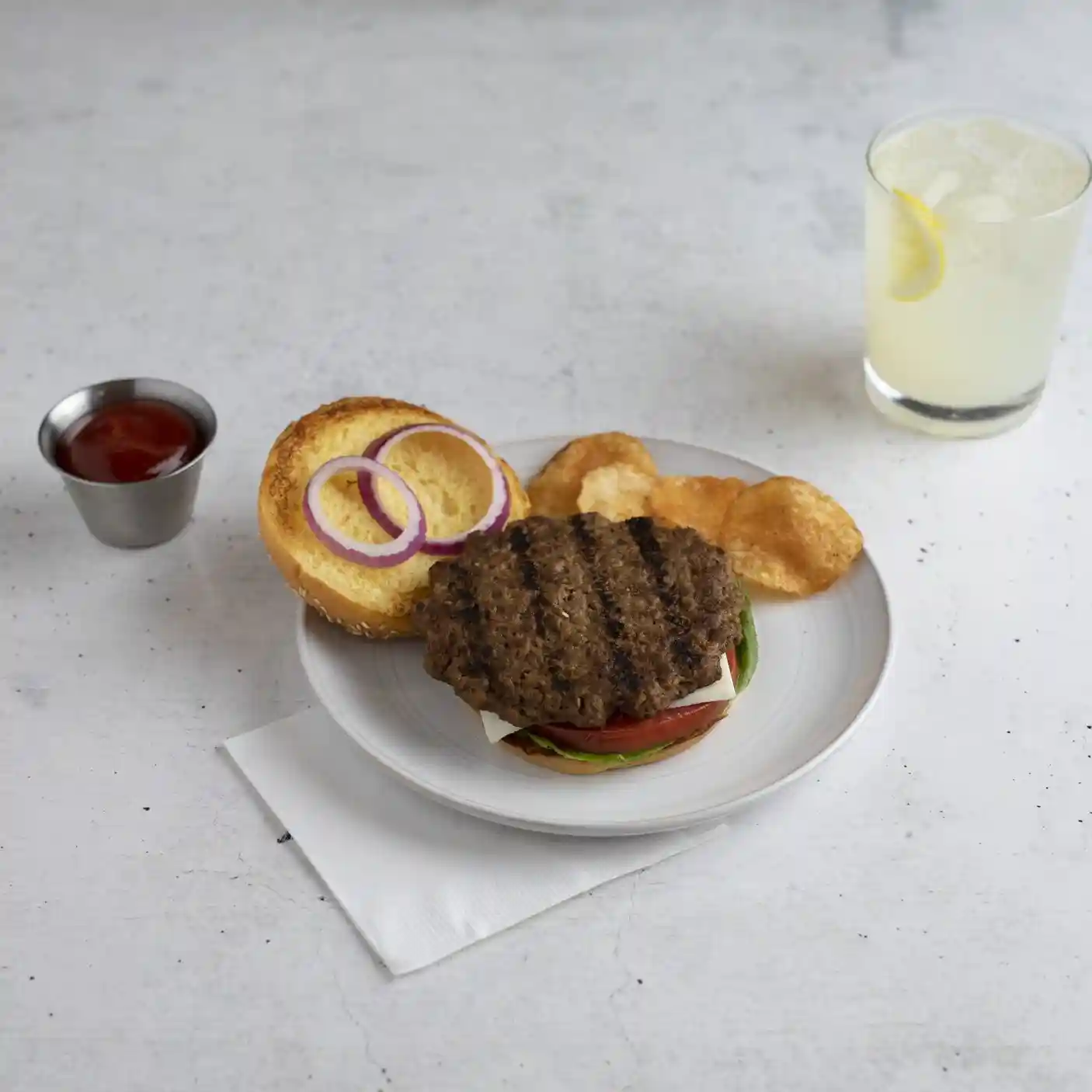 Tenderbroil® Flame Grilled Beef Pattie, 3 oz. https://images.salsify.com/image/upload/s--mie9a7m0--/q_25/i7x9reeawkq2fduhfh5f.webp