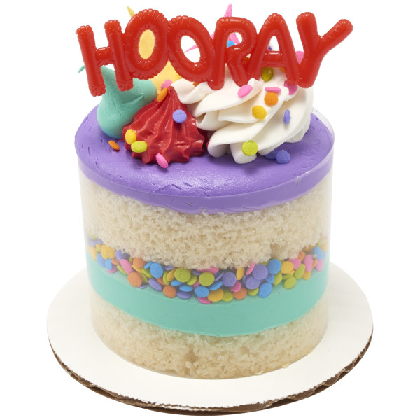 Mini Bright Balloon Words Cupcake Layon