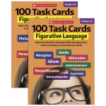 Scholastic Teaching Solutions 100 Task Cards: Figurative Language Activity Book, Pack of 2 SC-860315-2