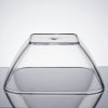 Large Square Clear Cubic Acrylic Bowls